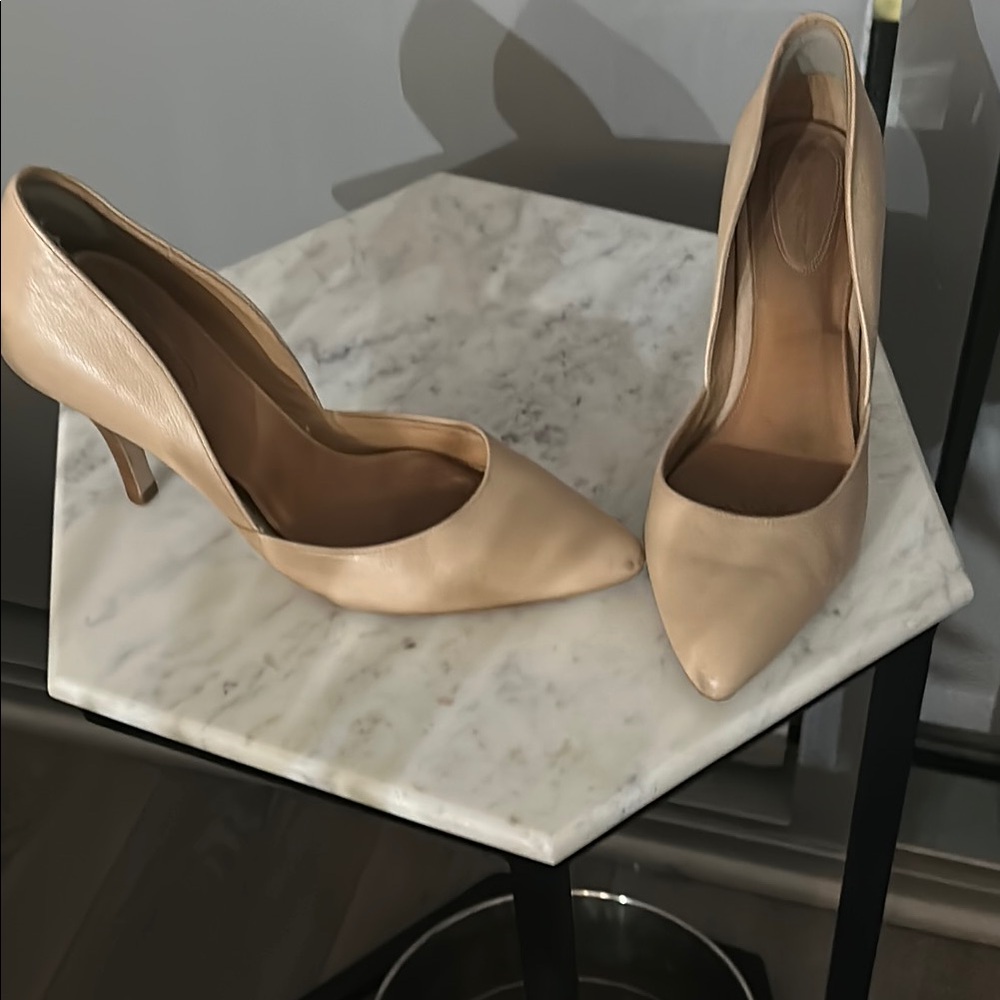 Leather Tan Heels